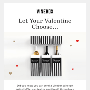 Send Wine for Valentine's Instantly