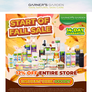 🎊 12% OFF ENTIRE STORE! OUR BIG FALL SALE STARTS TODAY! 🎉