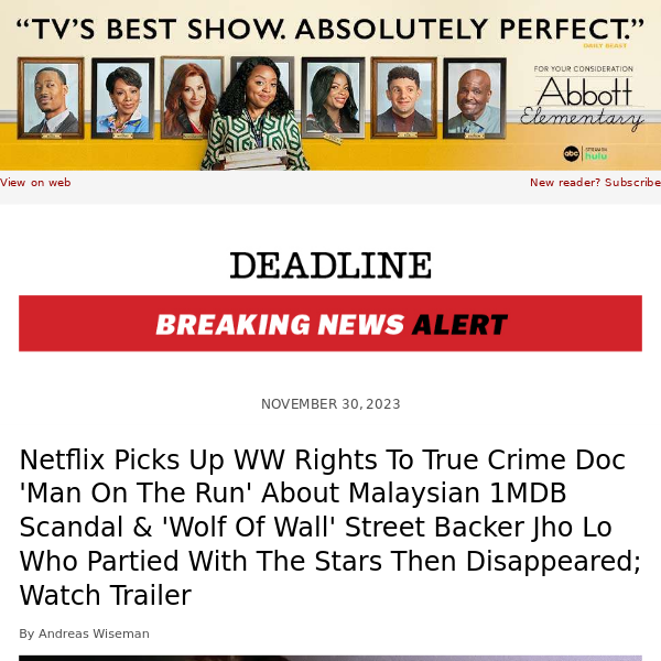Netflix Picks Up WW Rights To True Crime Doc 'Man On The Run' About Malaysian 1MDB Scandal and ‘Wolf Of Wall’ Street Backer Jho Lo Who Partied With The Stars Then Disappeared; Watch Trailer