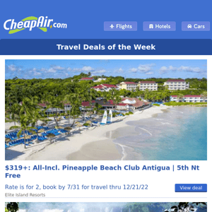 All-Incl. Pineapple Beach Club Antigua from $319+