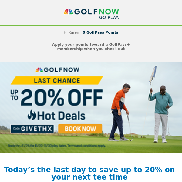 GolfNow Hot Deals