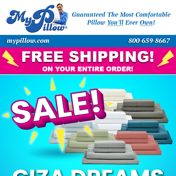 Hello ! Mike Lindell Offers You $59.98 Queen Giza Bed Sheets!