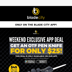 Our Weekly App Deal...OTF Pen For Only $25