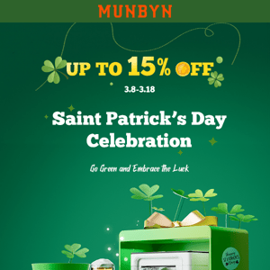 ☘️Print Your Green. MUNBYN St. Patrick's Day Sale!