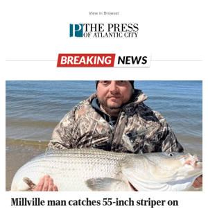 Millville man catches 55-inch striper on Delaware Bay: Shep on Fishing