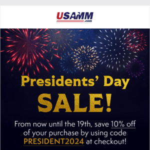 Presidents’ Day Sale 🇺🇸