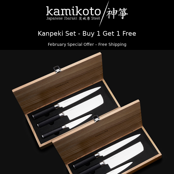 Buy 1 Get 1 Free: 3 Piece Knife Set