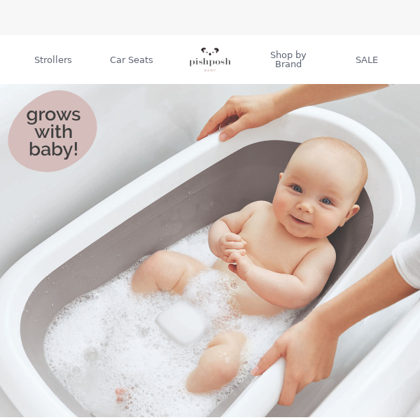 💦oxo tot tub grows with baby AND stores flat!