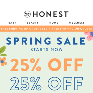 25% OFF Spring Sale 🌸