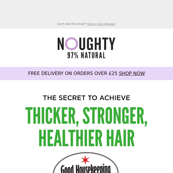 Discover Thicker, Fuller Hair with Noughty's Award-Winning Shampoo!