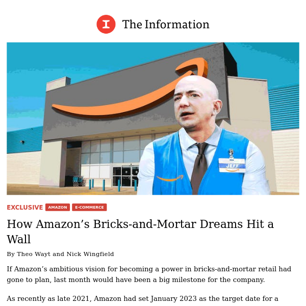 Exclusive: How Amazon’s Bricks-and-Mortar Dreams Hit a Wall