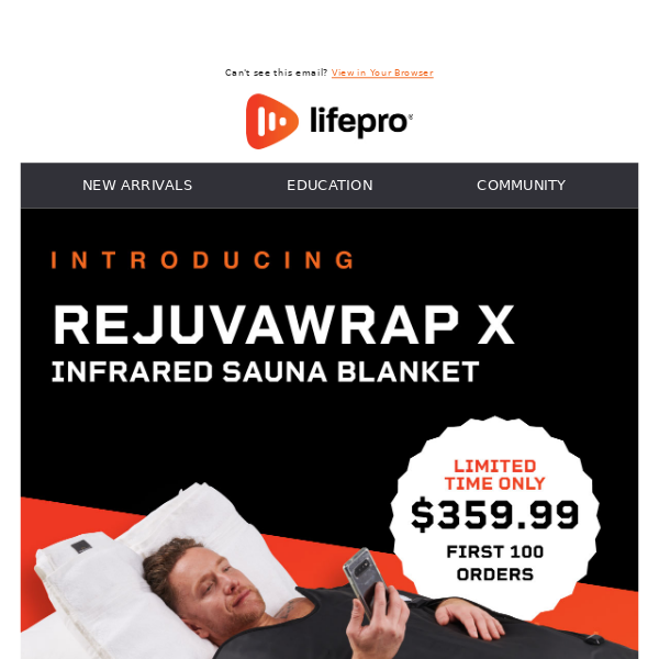 INTRODUCING REJUVAWRAP X - Lifepro Fitness