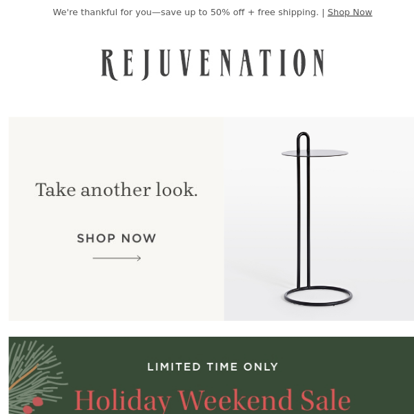 Our Holiday Weekend Sale starts now!