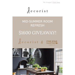 GIVEAWAY! Decorist x Five Star Painting
