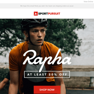 Rapha - New Range - At Least 50% Off + More