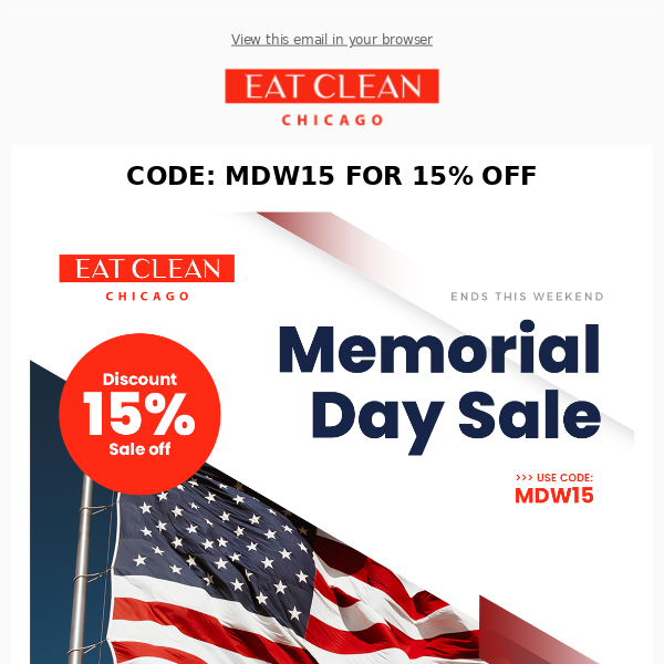 Our Memorial Day Sale Is Here! 15% OFF 🇺🇸 Code: MDW15 + The Monday Order Cutoff is Midnight!