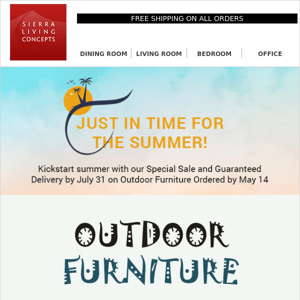 Just in time for summer - OUTDOOR Furniture ⛱