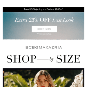 Shop by Size | Extra 40% Off