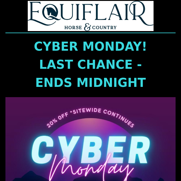 CYBER WEEKEND - LAST CHANCE - ENDS TONIGHT