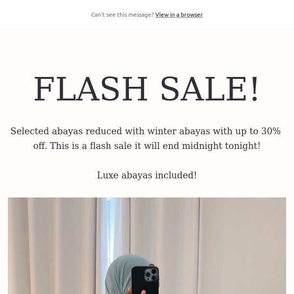 FLASH SALE!