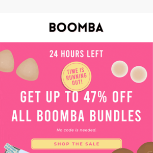 🚨24 HOURS LEFT: Save Up To 47% OFF All BOOMBA Bundles!