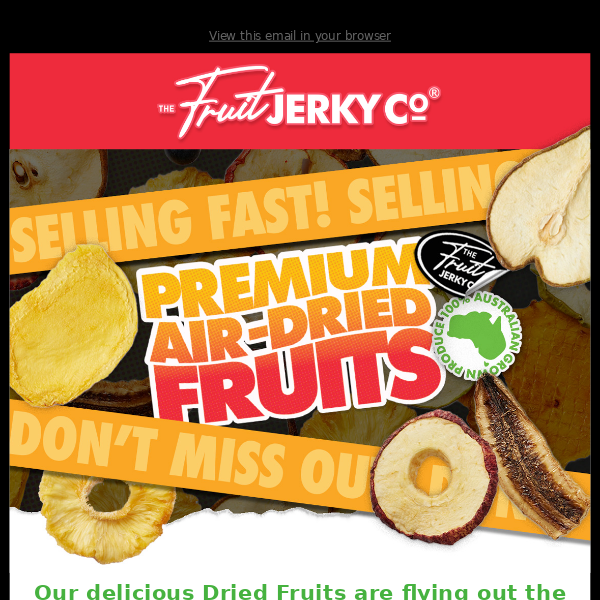 Our *NEW* Fruit Jerky Is Selling Fast, Don't Miss Out! 😲