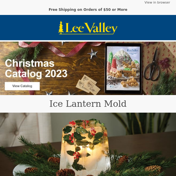 Ice Lantern Mold – A Wonderful Winter Decorating Idea - Lee Valley Tools