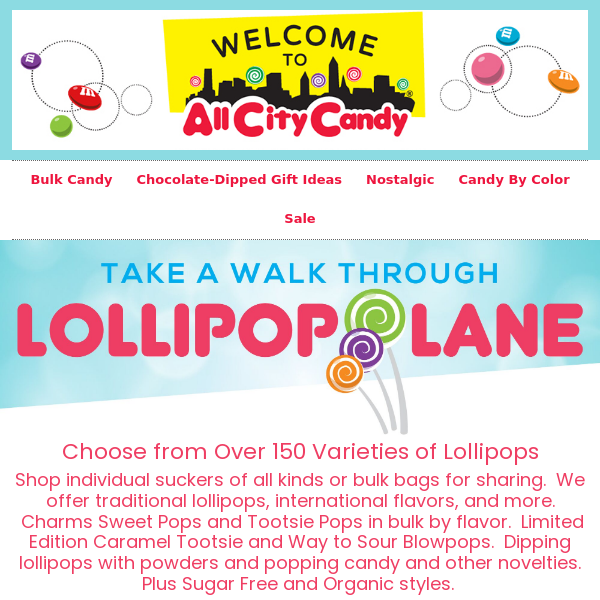 Lollipops & Suckers - All City Candy