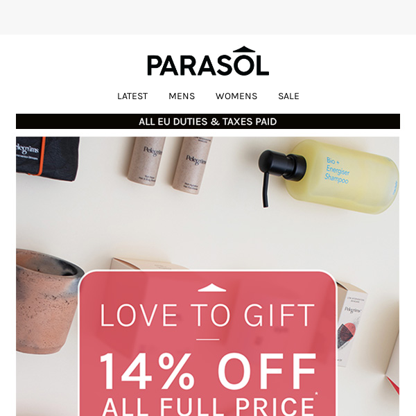 Love To Gift | 14% Off All Full Price*