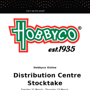 Online Distribution Centre Stocktake