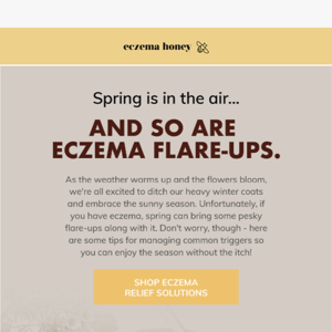 Don't let eczema ruin your springtime fun