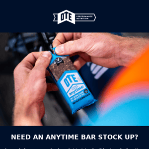 Need An Anytime Bar Stock Up?