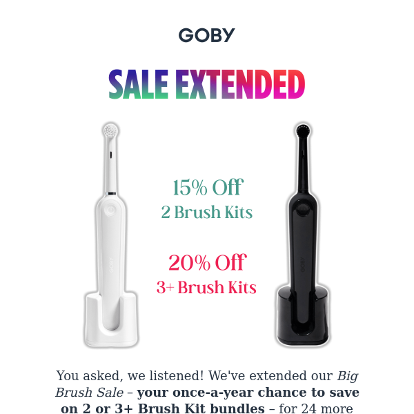 🗣️ You asked for it: SALE EXTENDED! 🗣️