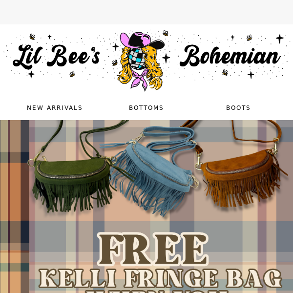 FREE Kelli Fringe Bag 🤯