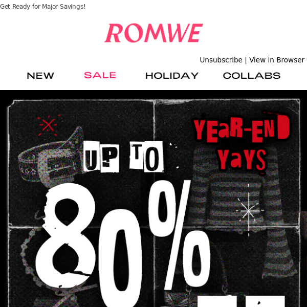 YEAR-END YAYS🎉Up to 80% OFF