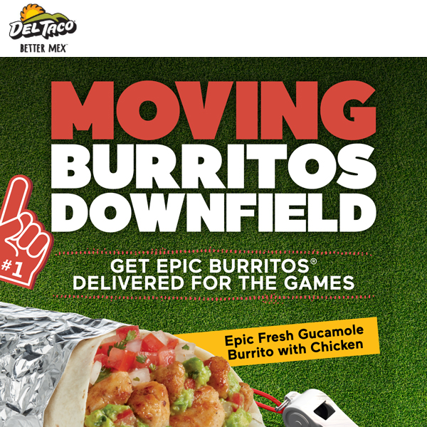 🏈 Watch the games. Order DELivery. Get Epic Burritos®!