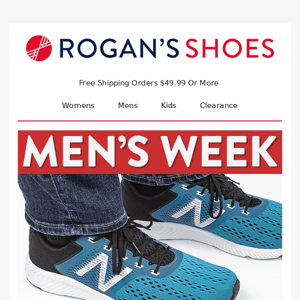 Great Savings on Men’s Shoes @ Rogan’s!