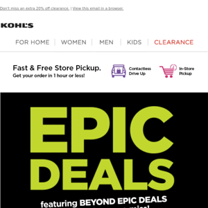 Beyond Epic Deals end TONIGHT! 🕛