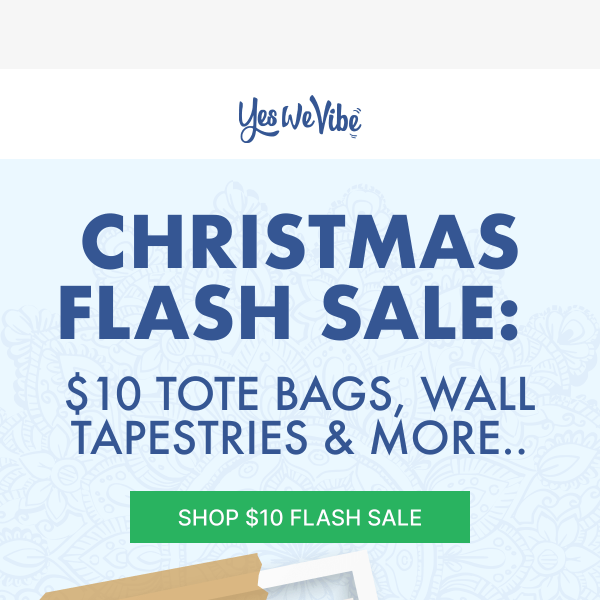 [FLASH SALE] 10% OFF Wall Tapestry & Tote Bags ❇⛄