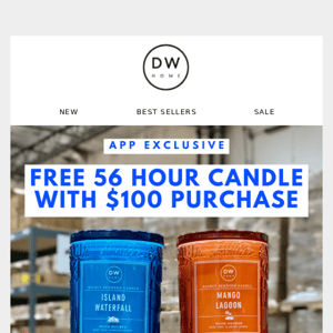 Claim your FREE Double Wick candle ✨