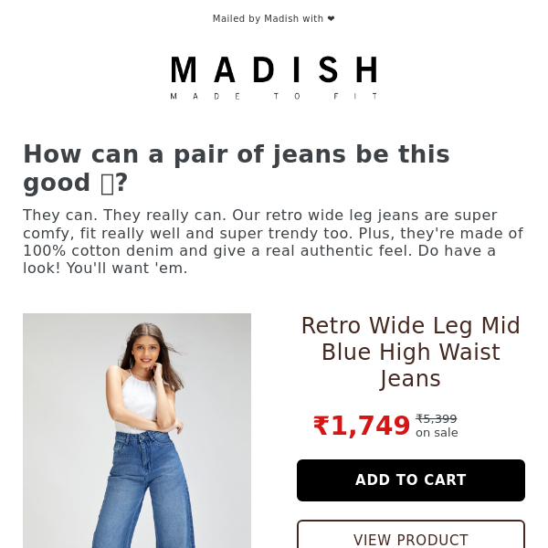 What will you do without these jeans? - Madish