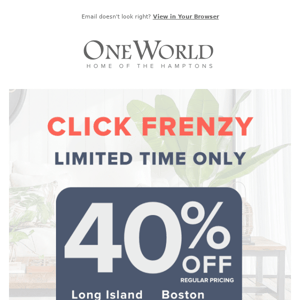 🎉 Click Frenzy On Now 🎉