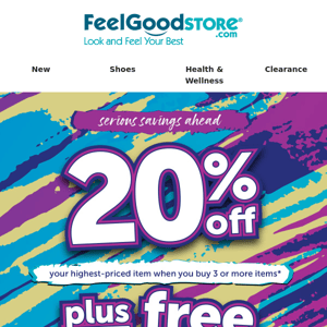 Serious Savings Ahead! 20% off + Free Shipping