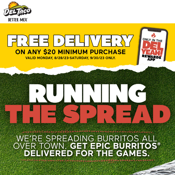 FREE DELivery on 🏈 day!