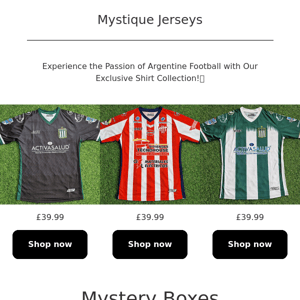 Don't Miss Out on the Newest Collection of Argentine Football Shirts!