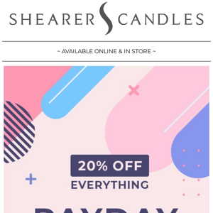 🌟 New Year Boost: Get 20% Off & Start the Year with Shearer Candles! 🕯️