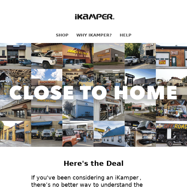 Looking for somewhere local to shop iKamper RTTs in person?