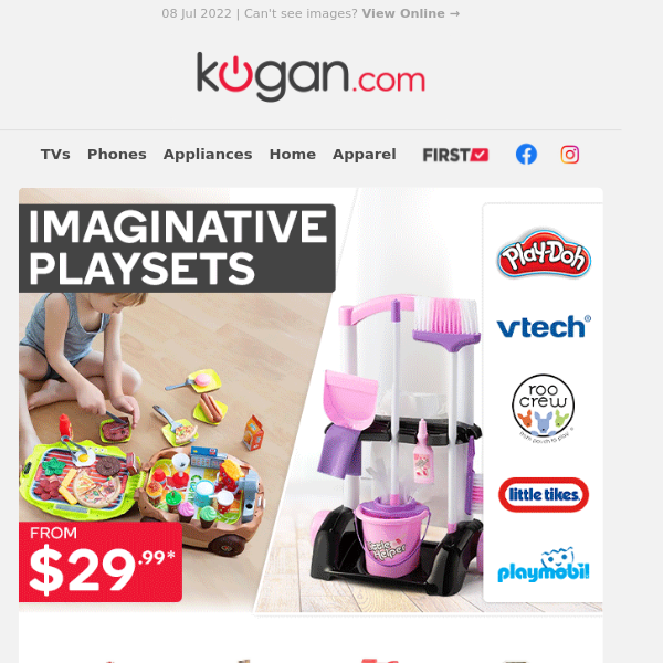 Children's Playsets from $29.99 for Hours of Fun & Imaginative Play*