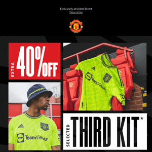 Extra 40% Off Selected Third Kit*