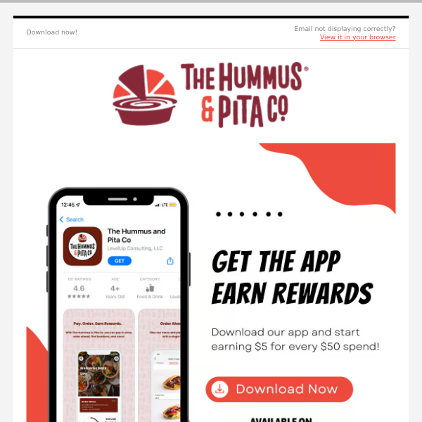 Start earning rewards with our mobile app!